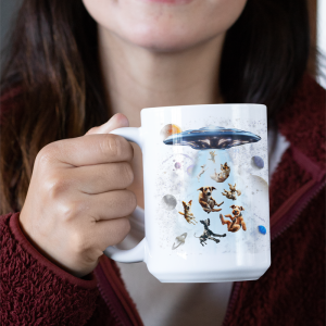 Dogs in Space 15 oz Coffee Mug